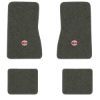 1968 Chevrolet Chevy II Nova floor mats with the SS in Filled Circle logo in Essex 1038A Lt Charcoal carpet, illustration