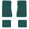 1968 Chevrolet Chevy II Nova floor mats with the Large SS 396 logo in Loop 05 Aqua carpet, illustration
