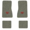1968 Chevrolet Chevy II Nova floor mats with the Large SS 396 logo in Essex 1053A Silver carpet, illustration