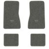 1968 Chevrolet Chevy II Nova floor mats with the Small SS 396 logo in Essex 1066A Gray carpet, illustration