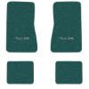 1968 Chevrolet Chevy II Nova floor mats with the Nova SS logo in Loop 05 Aqua carpet, illustration