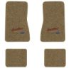1968 Chevrolet Chevy II Nova floor mats with the Yesterdays Chevrolet logo in Essex 1004A Cream carpet, illustration