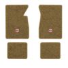 1961-1962 Chevrolet Impala floor mats with the SS in Filled Circle logo in Essex 1054A Caramel carpet, illustration