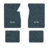 1961-1962 Chevrolet Impala floor mats with the SS logo in Essex 1017A Lapis Blue carpet, illustration