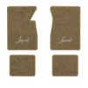 1961-1962 Chevrolet Impala floor mats with the Impala logo in Essex 1004A Cream carpet, illustration