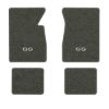 1963-1964 Chevrolet Impala floor mats with the SS logo in Essex 1038A Lt Charcoal carpet, illustration