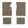 1965-1970 Chevrolet Impala floor mats with the SS in Outline Circle logo in Essex 1035A Beige carpet, illustration