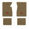 1965-1970 Chevrolet Impala floor mats with the Large SS 396 logo in Essex 1004A Cream carpet, illustration