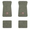1971-1973 Chevrolet Impala floor mats with the SS in Filled Circle logo in Essex 1053A Silver carpet, illustration