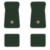 1971-1973 Chevrolet Impala floor mats with the SS in Filled Circle logo in Loop 08 Dark Green carpet, illustration
