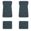 1971-1973 Chevrolet Impala floor mats with the Heartbeat of America logo in Essex 1017A Lapis Blue carpet, illustration