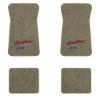 1971-1973 Chevrolet Impala floor mats with the Heartbeat of America logo in Essex 1035A Beige carpet, illustration
