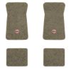 1971-1973 Chevrolet Impala floor mats with the SS in Filled Circle logo in Essex 1076A Prairie Tan carpet, illustration