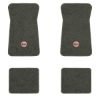 1971-1973 Chevrolet Impala floor mats with the SS in Filled Circle logo in Essex 1038A Lt Charcoal carpet, illustration