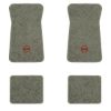 1971-1973 Chevrolet Impala floor mats with the SS in Outline Circle logo in Essex 1053A Silver carpet, illustration