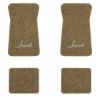 1971-1973 Chevrolet Impala floor mats with the Impala logo in Essex 1004A Cream carpet, illustration