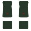 1971-1973 Chevrolet Impala floor mats with the SS in Outline Circle logo in Loop 08 Dark Green carpet, illustration