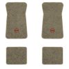 1971-1973 Chevrolet Impala floor mats with the SS in Outline Circle logo in Essex 1035A Beige carpet, illustration