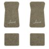 1971-1973 Chevrolet Impala floor mats with the Impala logo in Essex 1035A Beige carpet, illustration