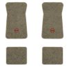 1971-1973 Chevrolet Impala floor mats with the SS in Outline Circle logo in Essex 1076A Prairie Tan carpet, illustration