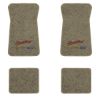 1971-1973 Chevrolet Impala floor mats with the Yesterdays Chevrolet logo in Essex 1035A Beige carpet, illustration