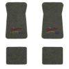 1971-1973 Chevrolet Impala floor mats with the Yesterdays Chevrolet logo in Essex 1038A Lt Charcoal carpet, illustration