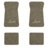 1974-1976 Chevrolet Impala floor mats with the Impala logo in Essex 1076A Prairie Tan carpet, illustration
