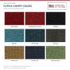 ACC Cutpile carpet color chart for this listing - Proudly Made in the USA