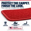 Protect the carpet. Finish the look. ACC carpet floor mats with vinyl or serge binding - Proudly Made in the USA