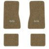 1969-1973 Chevrolet Nova floor mats with the SS logo in Essex 1004A Cream carpet, illustration