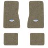 1969-1973 Chevrolet Nova floor mats with the Yenko Bar and Shield logo in Essex 1035A Beige carpet, illustration