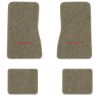 1969-1973 Chevrolet Nova floor mats with the Yenko / SC logo in Essex 1035A Beige carpet, illustration