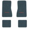 1969-1973 Chevrolet Nova floor mats with the Yenko / SC logo in Essex 1017A Lapis Blue carpet, illustration