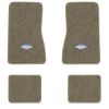 1969-1973 Chevrolet Nova floor mats with the Yenko Bar and Shield logo in Essex 1076A Prairie Tan carpet, illustration