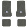 1969-1973 Chevrolet Nova floor mats with the Yenko Bar and Shield logo in Essex 1066A Gray carpet, illustration