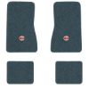 1969-1973 Chevrolet Nova floor mats with the SS in Filled Circle logo in Essex 1017A Lapis Blue carpet, illustration