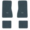 1969-1973 Chevrolet Nova floor mats with the Small SS 396 logo in Essex 1017A Lapis Blue carpet, illustration