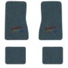1969-1973 Chevrolet Nova floor mats with the Yesterdays Chevrolet logo in Essex 1017A Lapis Blue carpet, illustration