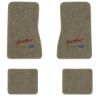 1969-1973 Chevrolet Nova floor mats with the Yesterdays Chevrolet logo in Essex 1076A Prairie Tan carpet, illustration