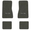 1969-1973 Chevrolet Nova floor mats with the Nova SS logo in Essex 1038A Lt Charcoal carpet, illustration
