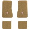 1974-1979 Chevrolet Nova floor mats with the SS in Filled Circle logo in Cutpile 854 Caramel carpet, illustration