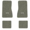 1974-1979 Chevrolet Nova floor mats with the SS logo in Essex 1053A Silver carpet, illustration