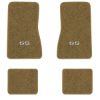 1974-1979 Chevrolet Nova floor mats with the SS logo in Essex 1054A Caramel carpet, illustration