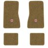1974-1979 Chevrolet Nova floor mats with the SS in Filled Circle logo in Essex 1054A Caramel carpet, illustration