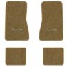 1974-1979 Chevrolet Nova floor mats with the Nova SS logo in Essex 1054A Caramel carpet, illustration