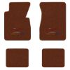 1955-1956 Chevrolet One-Fifty Series floor mats with the Yesterdays Chevrolet logo in Daytona 7157 Bronze carpet, illustration