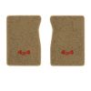 1987 Chevrolet R10 front floor mats with the 4x4 logo in Cutpile 7295 Medium Doeskin carpet, illustration