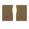 1987 Chevrolet R20 front floor mats with the Chevy Bowtie logo in Essex 1004A Cream carpet, illustration
