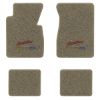 1957 Chevrolet Two-Ten Series floor mats with the Yesterdays Chevrolet logo in Essex 1076A Prairie Tan carpet, illustration