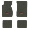 1957 Chevrolet Two-Ten Series floor mats with the Yesterdays Chevrolet logo in Essex 1038A Lt Charcoal carpet, illustration